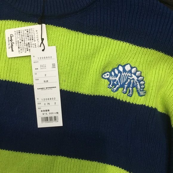Candystripper Dinosaur sweater OS New oversized - Picture 2 of 5